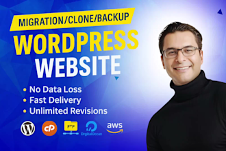 backup clone migrate wordpress website to new host