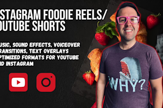 create your instagram foodie reels and youtube shorts