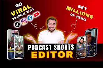 edit your podcast into engaging short form video clips