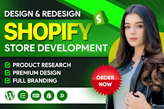 do shopify ecommerce website development, shopify store design