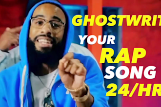 ghostwrite your hiphop song and mix it