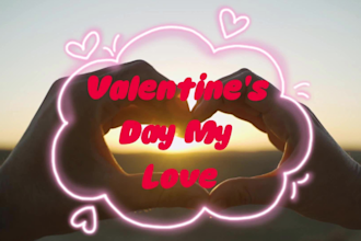 make a valentines day wish song with lovers name and also video