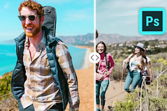 remove or add objects, people, edit photo background in 24h
