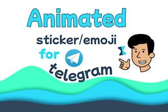 create professional animated stickers and emoji for telegram