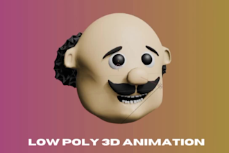 low poly 3d animation