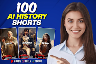 create ai history youtube short videos and instagram reels
