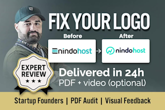 fix your business logo with an expert PDF design  report