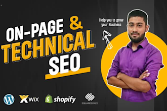 do complete onpage and technical SEO for your website