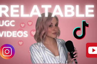 create influencer ugc video content for instagram, tiktok, youtube, and ads
