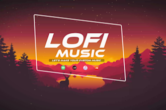 make an exlusive lofi hip hop or chill hip hop music beats for you