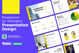 design professional powerpoint presentation, canva and google slides