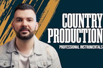 produce a radio ready country instrumental for your song