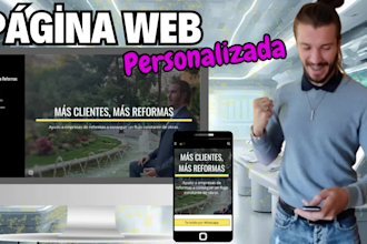 crearé tu página web personalizada y segura para aumentar ventas