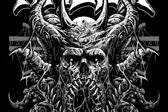 make dark art illustration death metal artwork