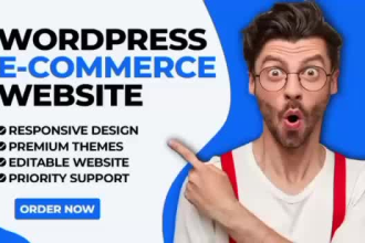 build responsive wordpress ecommerce website , business website or online store