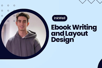 do ebook writing, layout design ghostwriting for publishing