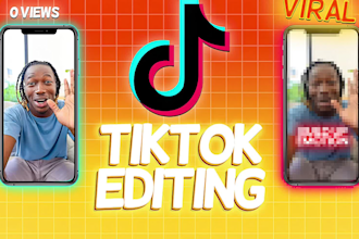 do creative and engaging tiktok video editing that will get your views up