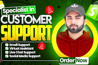 provide customer care support via email and chat for airbnb, shopify, and ebay