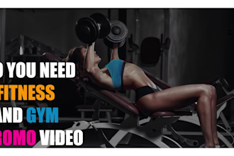 create professional gym, fitness, and sports promo video