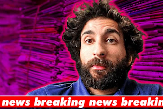 create a breaking news video