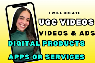 create ugc video ads for digital products apps or services