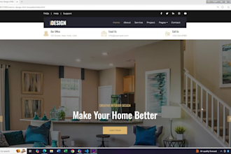 creat a professional and responsive static website for your business