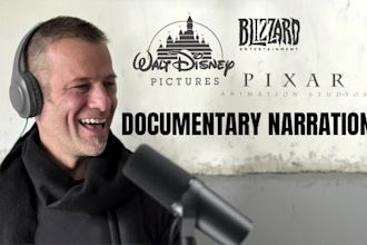 narrate a male documentary voice over