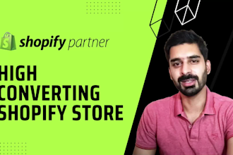 build and set up your online shopify ecommerce website