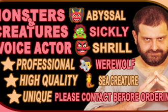voice act monsters and creatures