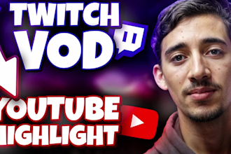 edit twitch or kick stream vod for a funny youtube video