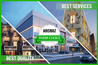 do a stunning 3d exterior design with realistic 3d rendering
