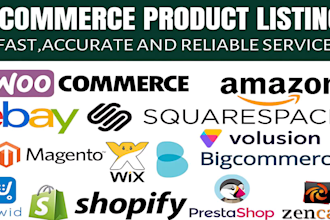 do product listing manually to your ecommerce store
