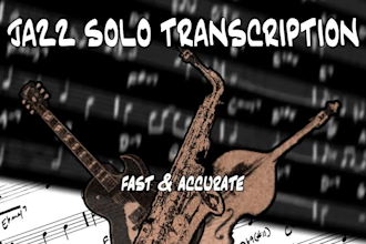 transcribe jazz solos accurately from any recording