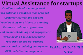 be your dedicated project manager and executive assistant for tech startups