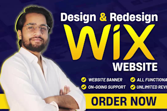 design, redesign, develop, edit, update, clone revamp your wix business website
