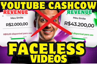 create and edit faceless youtube videos
