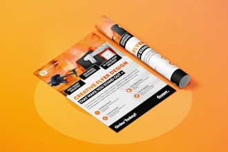 design your business, party, event flyer and door hanger