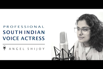 do south indian female voice over in the style you prefer