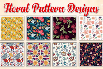 design creative floral seamless pattern for textile prints