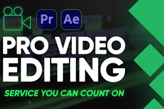 do professional video editing