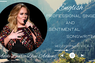 be your soulful professional female singer, songwriter and vocalist
