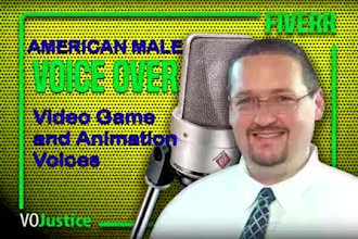 voice a high quality cartoon, video game, or anime character