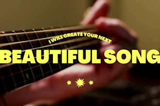 write an original song with vocals and guitar