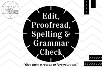do english grammar proofreading and editing and spell check
