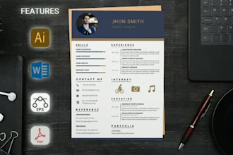 write and design professional resume,coverletter, cvtemplate