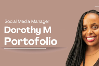 be your social media marketing manager and content creator