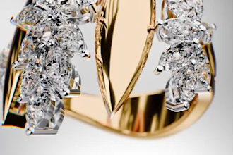 create  3d render custom jewelry engagement ring pendant ring  jewelry modeling