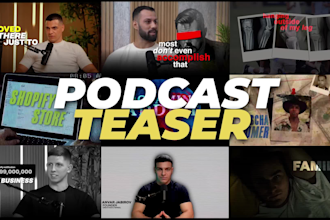 make engaging and cool podcast teasers and intros