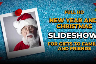 make you a slideshow for new year and christmas