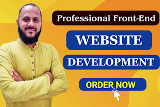 be frontend developer in figma to html css tailwind, react, website development